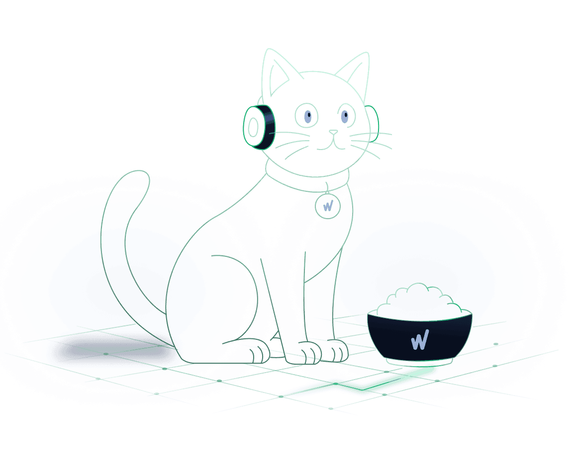 Cat with WeGrowth bowl